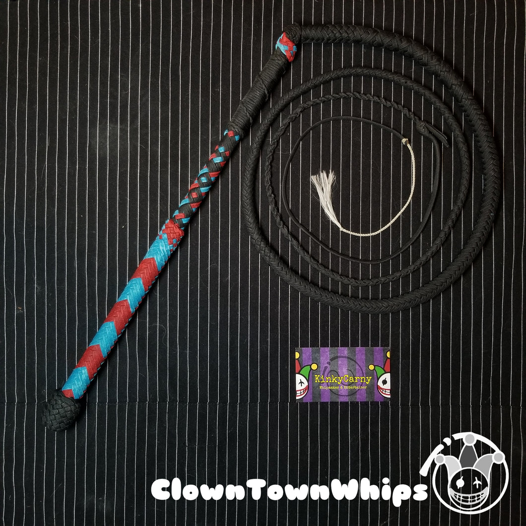 5ft 12 Plait Anaglyph 3D Themed Stock Whip