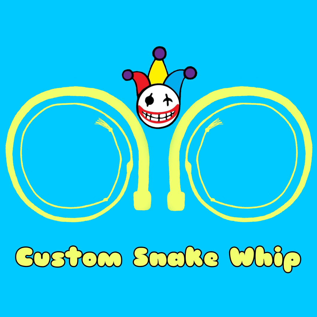Custom Snake Whip, 12-16 Plait,  Made to Order